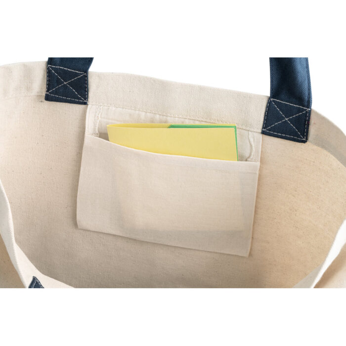 92822 Sacola 100% algodão canvas (280 g/m²) com bolso interior - Image 2