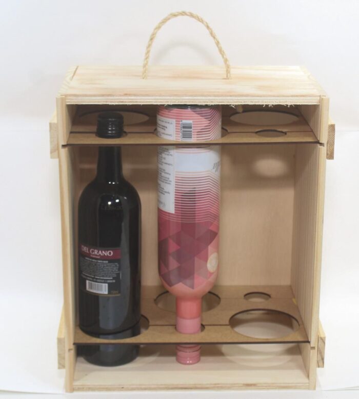 Caixa 3 Garrafas Vinho